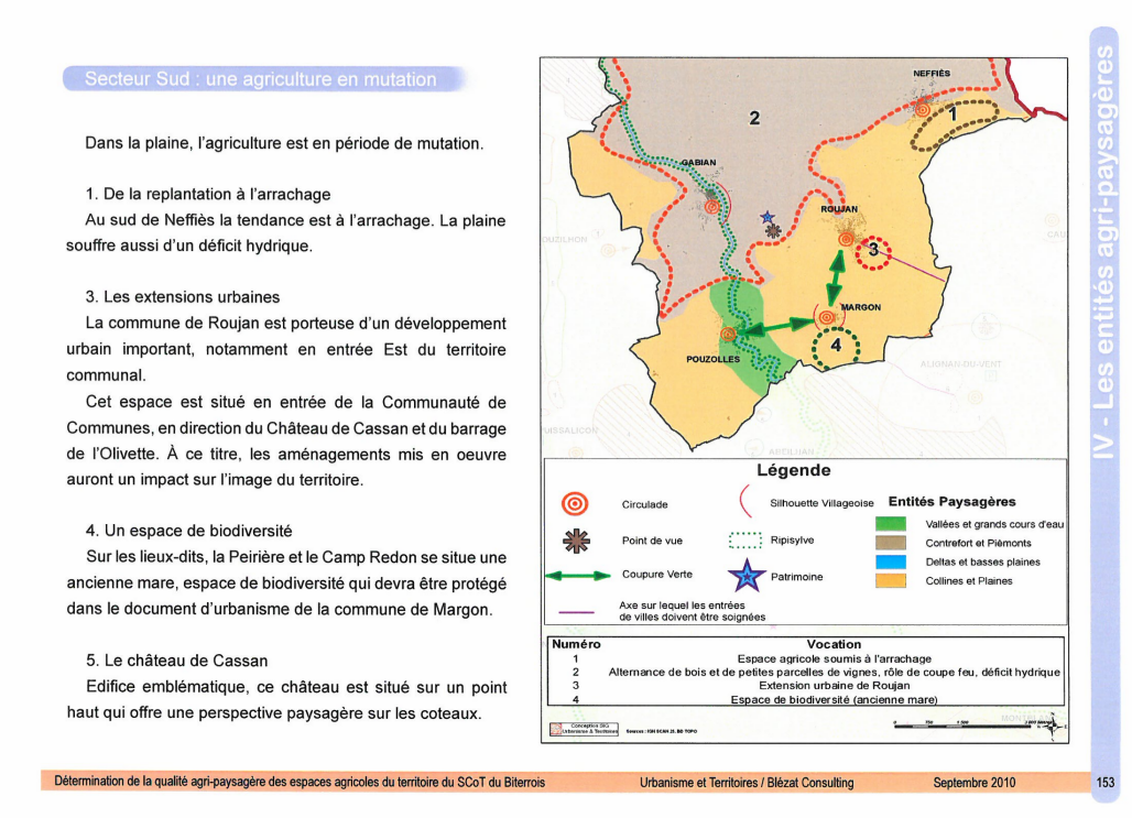 Document SCoT Biterrois - Neffiès - analyse du projet exposé par la Mairie